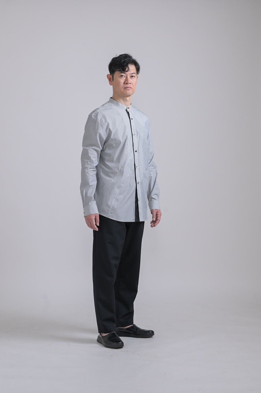 ドレスシャツ　ストライプ