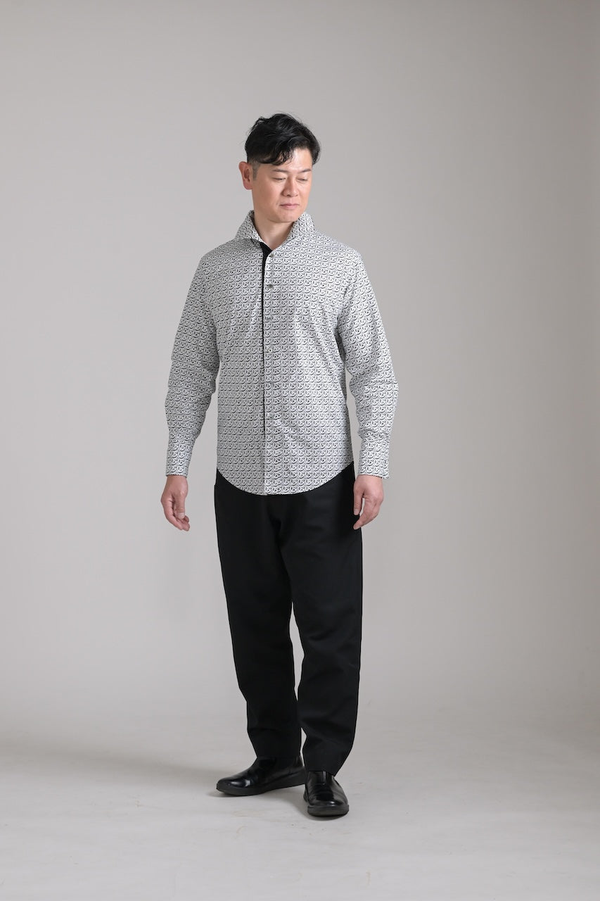 モノグラム　長袖シャツ hashira