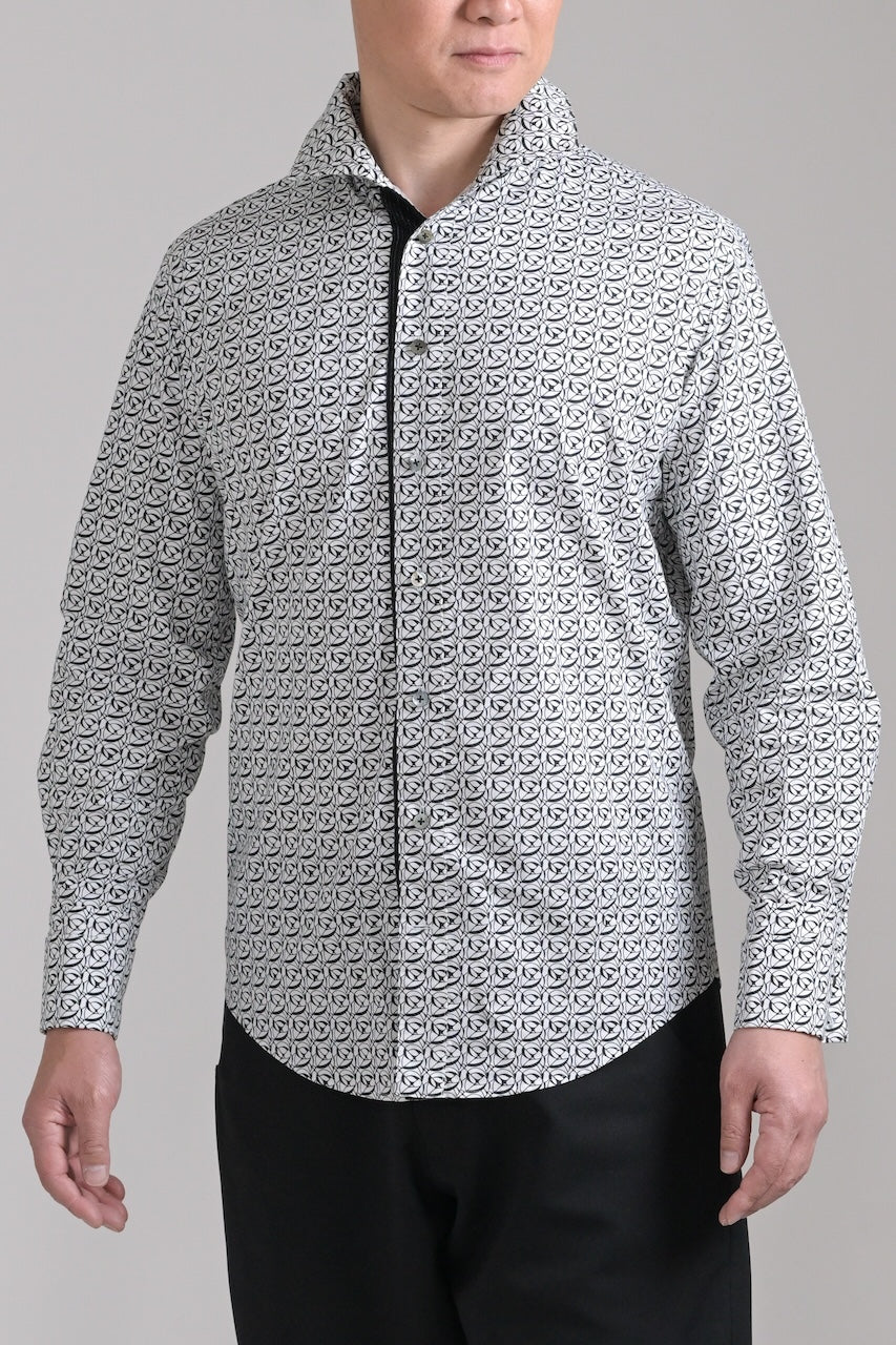 モノグラム　長袖シャツ hashira