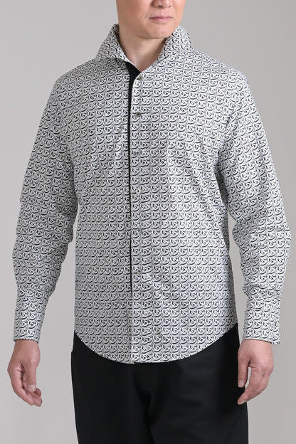 モノグラム　長袖シャツ hashira