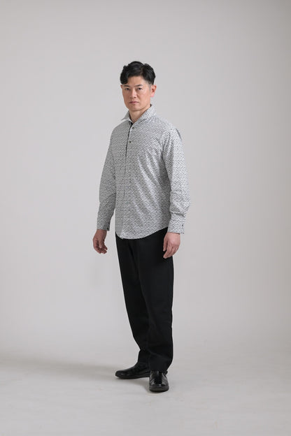 モノグラム　長袖シャツ hashira
